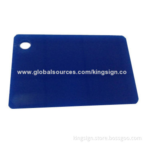 Blue acrylic sheets, organic board, crafts materials, Plastic PMMA sheet with solid color